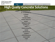 Tablet Screenshot of cbconcreteandmasonry.com